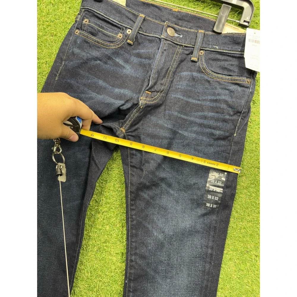 Abercrombie & Fitch Jeans Mens 30x32 Felix Super Skinny Dark Wash Denim NWT